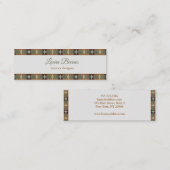 Etnisch zuidwestontwerp. Tekst. Mini Visitekaartje (Voorkant / Achterkant)