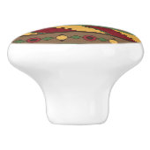 Etnische achtergrond keramische knop (Zijkant)