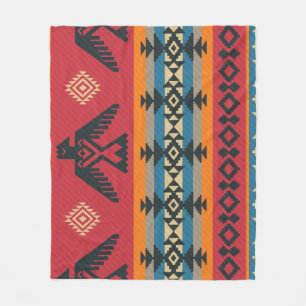 Etnische adelaars Tribal Patroon Fleece Deken