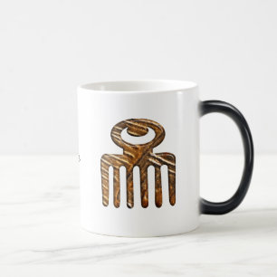Etnische Adinkra-symbolen Duafe Magische Mok