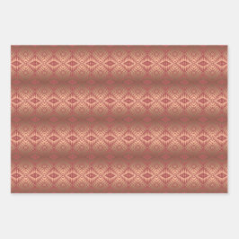 Etnische Afraalstammen Golden Geometric Inpakpapier Vel