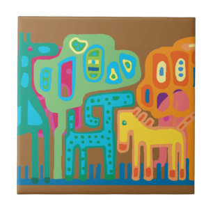 Etnische Afrika Tegeltje