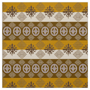 Etnische Afrikaanse adinkra-symbolen Stof