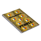 Etnische Afrikaanse Art Design Print: Mooie mensen Notitieboek (Rechterzijde)