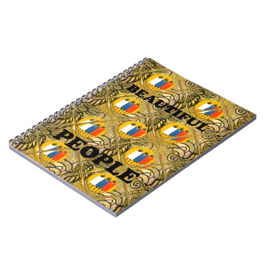 Etnische Afrikaanse Art Design Print: Mooie mensen Notitieboek (Linkerzijde)