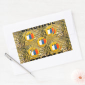 Etnische Afrikaanse Art Design Print: Mooie mensen Rechthoekige Sticker (Envelop)