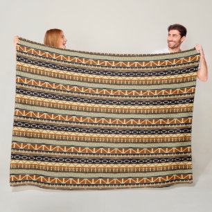 etnische Afrikaanse geometrie Fleece Deken