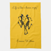 Etnische, Afrikaanse kunst, carnavalsdans Theedoek (Verticaal)