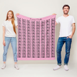 Etnische, Afrikaanse kunst Geweldige patroon roze Fleece Deken
