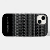 Etnische Afrikaanse kunst, zwart-wit patroon Case-Mate iPhone Case (Achterkant (horizontaal))