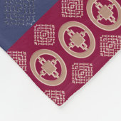 Etnische Afrikaanse patronen met Adinkra simbols Fleece Deken (Hoek)