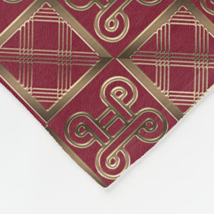 Etnische Afrikaanse patronen met Adinkra simbols Fleece Deken