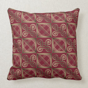 Etnische Afrikaanse patronen met Adinkra simbols Kussen