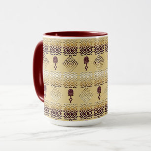 etnische afrikaanse stammenpatronen mok