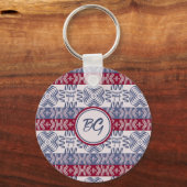 Etnische afrikaanse stammenpatronen. sleutelhanger (Voorkant)