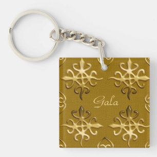 Etnische afrikaanse stammenpatroon.Adinkra. Sleutelhanger