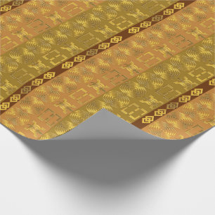 Etnische Afrikaanse tribale Geometrisch Cadeaupapier