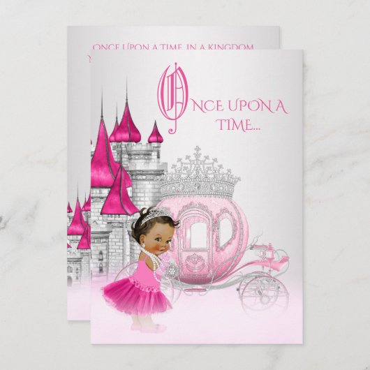 Etnische Assepoester Prinses Verjaardagsfeest Kaart (Voorkant / Achterkant)