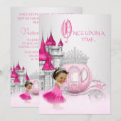 Etnische Assepoester Prinses Verjaardagsfeest Kaart (Voorkant / Achterkant)