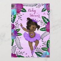 Etnische Baby shower Ballerina Floral Waterverf