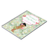 Etnische Baby Tropical Hawaiian Shower Gastenboek Notitieboek (Linkerzijde)