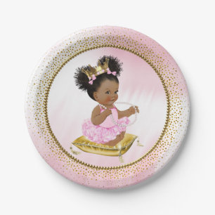 Etnische babyprinses babyshower papieren borden bordje