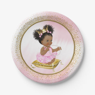 Etnische babyprinses babyshower papieren borden bordje