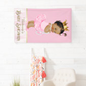 Etnische Ballerina Tutu Pearl Baby shower Spandoek (Insitu)