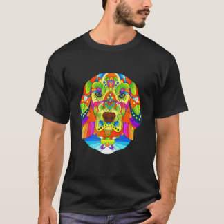 Etnische Beagle Boho Mandala Yoga Mannen Vrouwen T-shirt