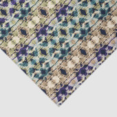 Etnische blauwe, beige ikat tissuepapier (Detail)