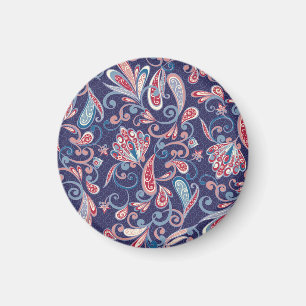 Etnische bloemen: Abstract oosters naadloos. Magneet