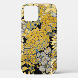 Etnische bloemen: creatieve Paisley textuur. iPhone 12 Hoesje