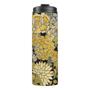 Etnische bloemen: creatieve Paisley textuur. Thermosbeker