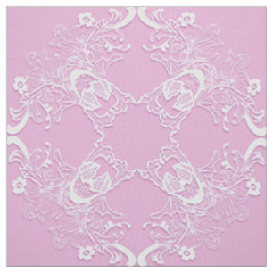 Etnische bloemrijke roze mandala. stof