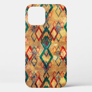Etnische boho grijpt oud patroon. Tribale kunstafd iPhone 12 Hoesje