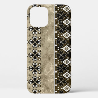 Etnische Boho Grunge: Kleurrijk patroon iPhone 12 Hoesje