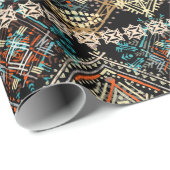 Etnische boho naadloos patroon. Ethno-versiering.  Cadeaupapier (Rol Hoek)