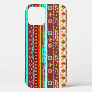 Etnische boho naadloos patroon. Tribale kunstafdru iPhone 12 Hoesje