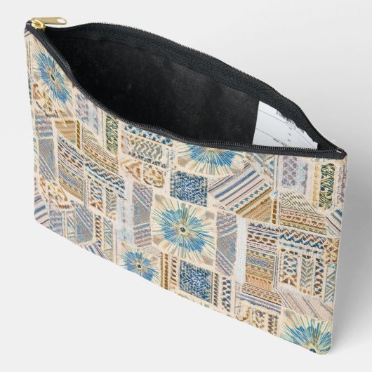 Etnische Boho Patchwork Zippered Pouch Etui (Open)