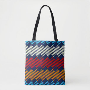 Etnische Boho Pattern Embroidery on Fabric Draagtas