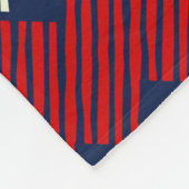 Etnische Boho Pattern Embroidery on Fabric Fleece Deken (Hoek)