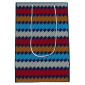 Etnische Boho Pattern Embroidery on Fabric Medium Cadeauzakje (Achterkant)