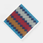 Etnische Boho Pattern Embroidery on Fabric Servet (Hoek)