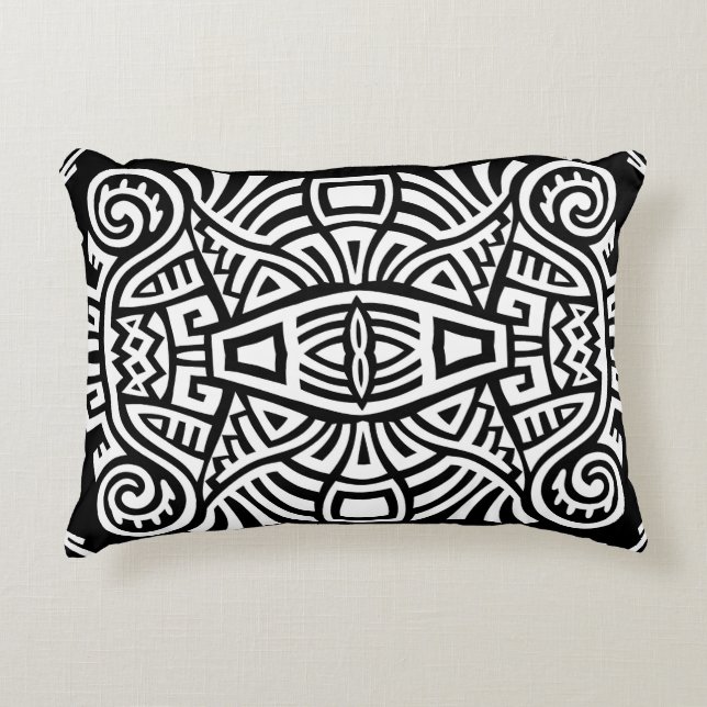 Etnische Boho:  Trendy Accent Kussen (Voorkant)