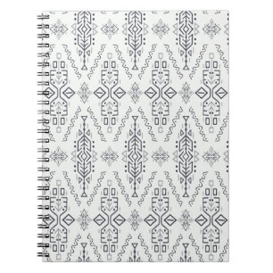 Etnische Boho: Trendy handgetekende naadloos. Notitieboek