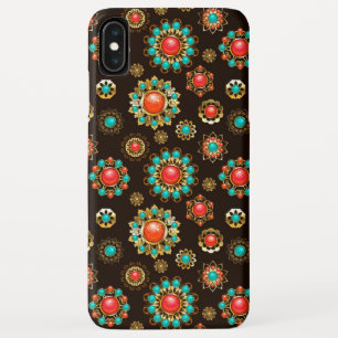 Etnische Broches Naadloos Patroon iPhone XS Max Hoesje