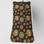 Etnische Broches Naadloos Patroon Golfheadcover (Draai 90)