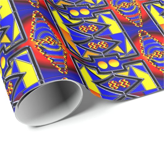 Etnische Cadeaupapier (Rol Hoek)