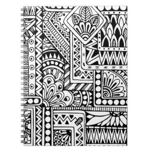 Etnische Doodle Notitieboek