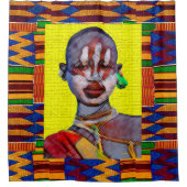 Etnische Douchegordijn (Voorkant)